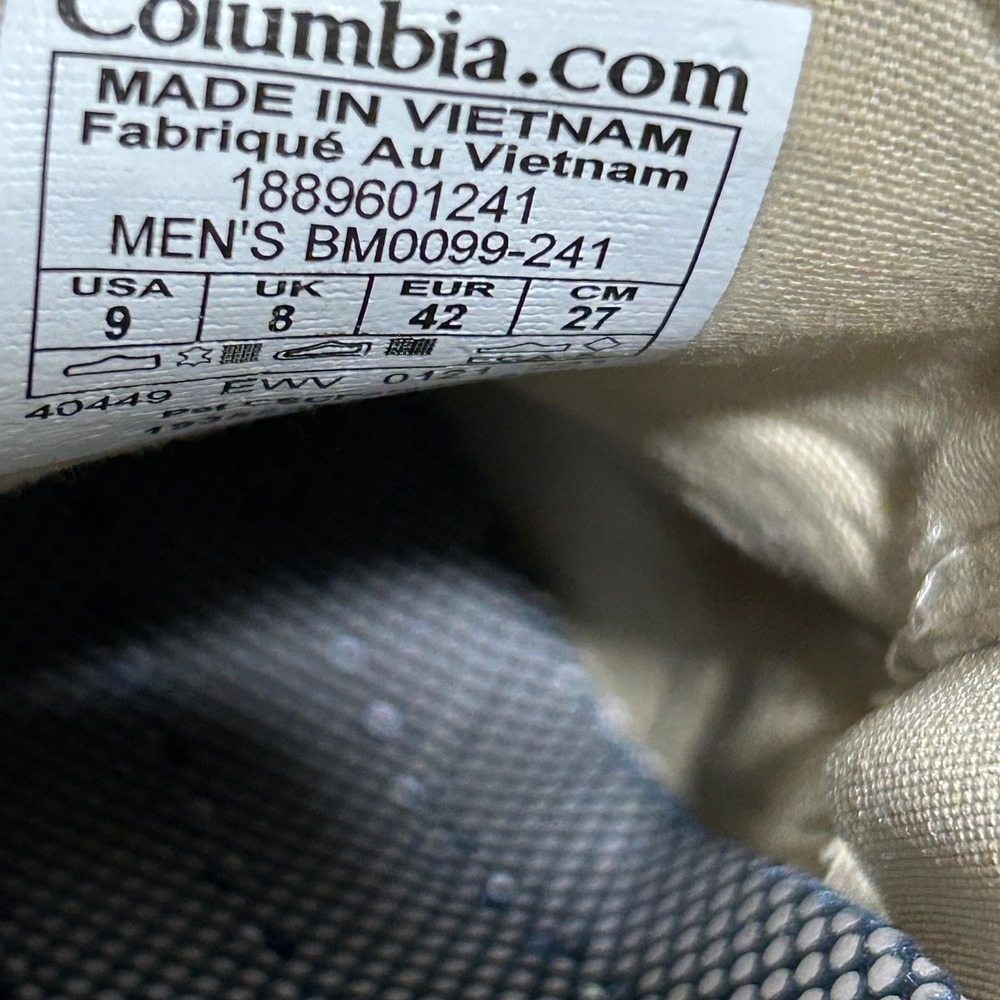 Columbia PFG Men's Tan Herringbone  Loafers Size 9 - Picture 7 of 7
